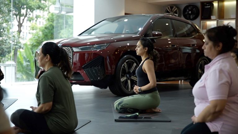 BMW Infinity Cars & Avas Wellness yoga event - Infinity Cars