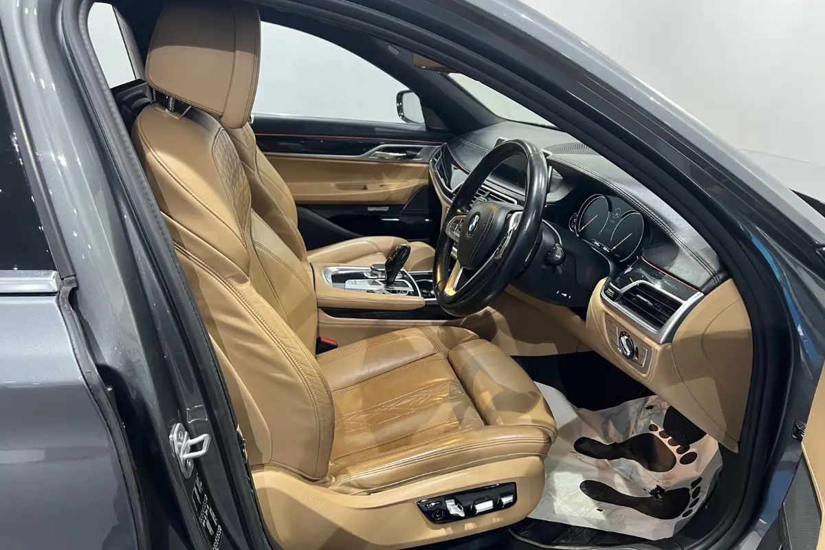 BMW 730Ld M Sport used car showroom