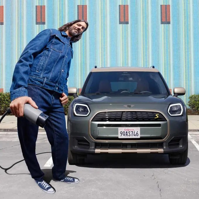 New MINI Cooper S exterior front view with LED headlights