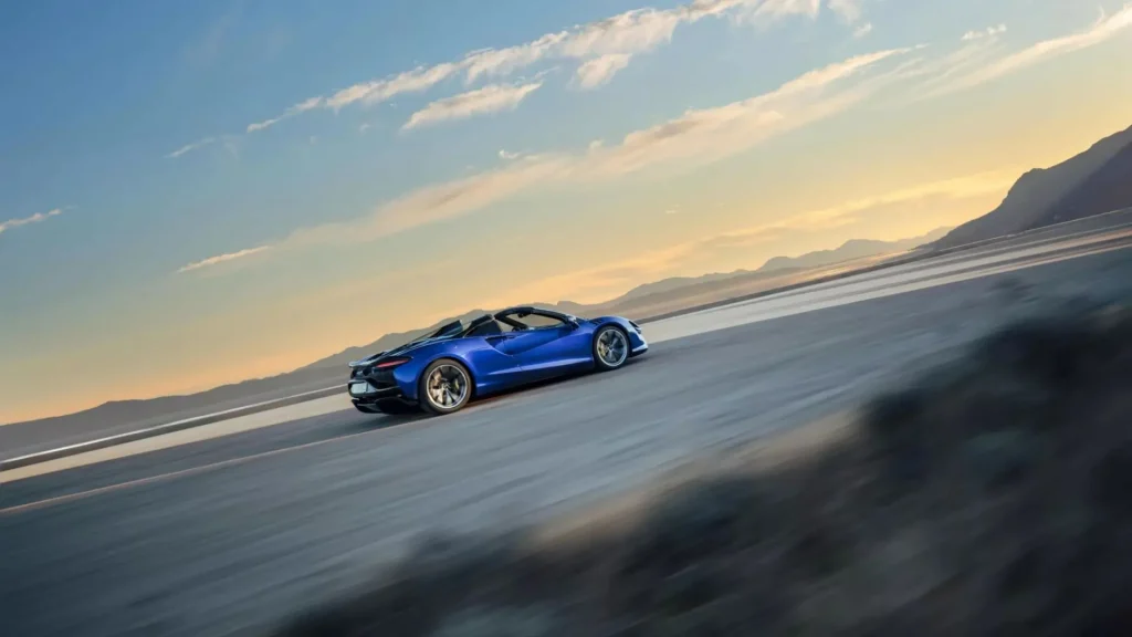 The Artura Spider boasts a cutting-edge performance powertrain