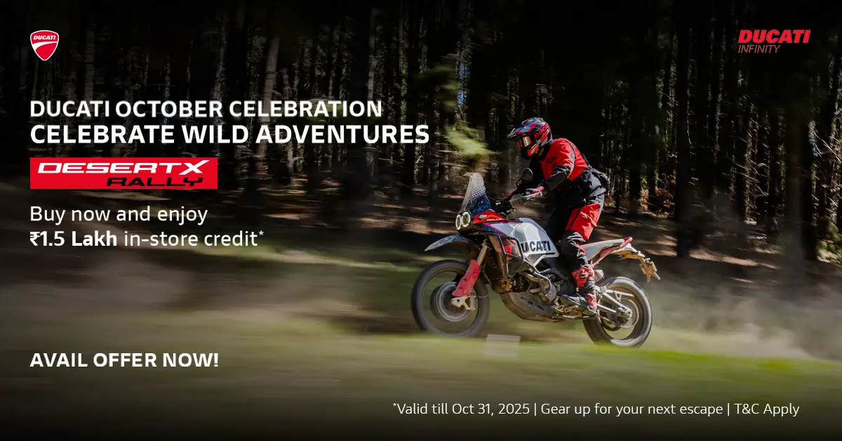 Ducati DesertX Offers – October 2025
