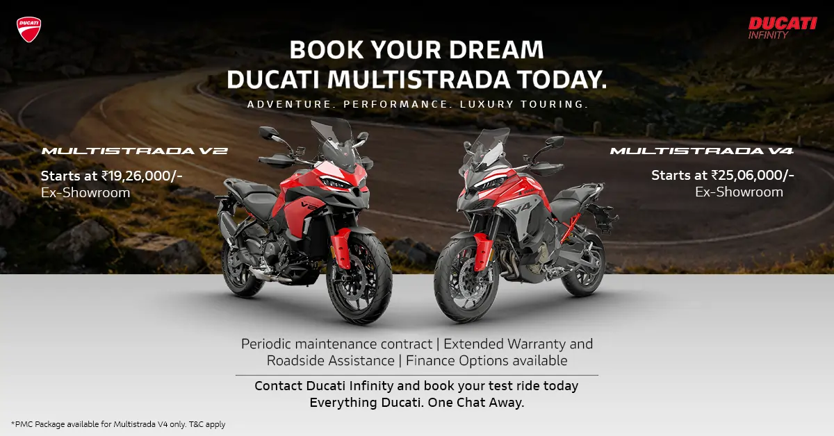 Ducati Multistrada V2 and Ducati Multistrada V4 Offers - Ducati Infinity