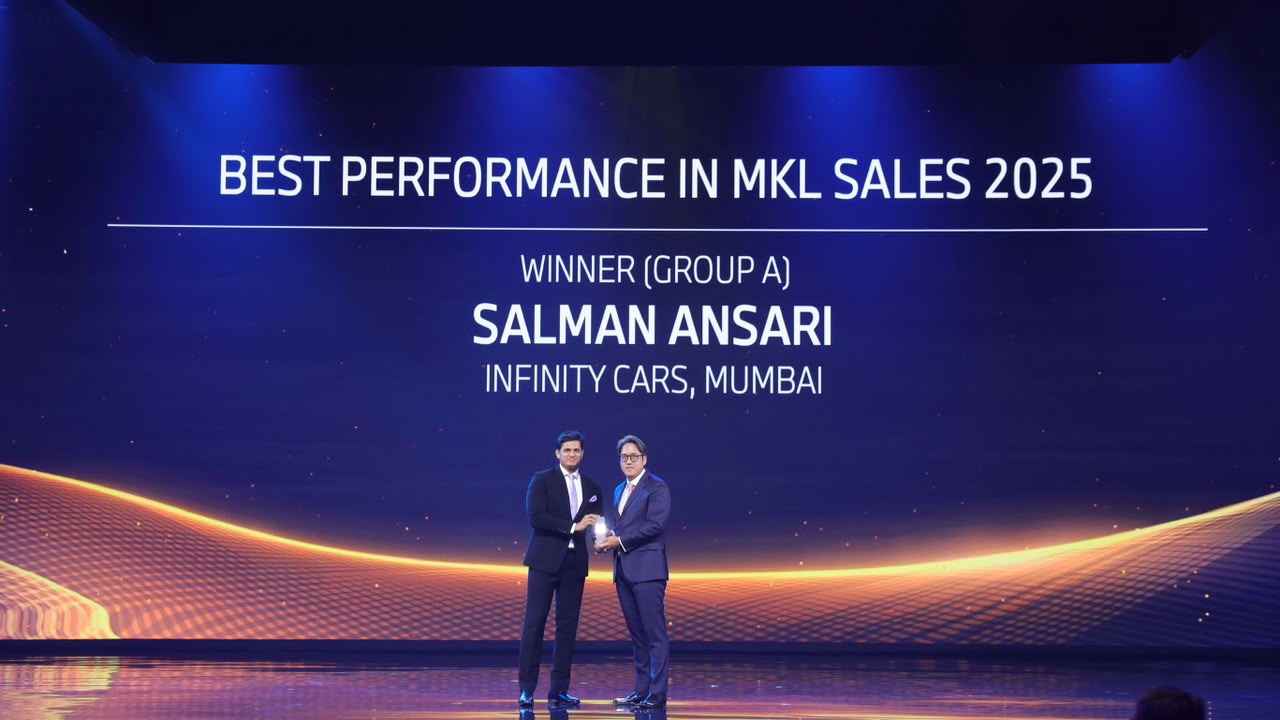 Best Performance in MKL Sales 2025 – Salman Ansari (Sales Manager – Infinity Cars)