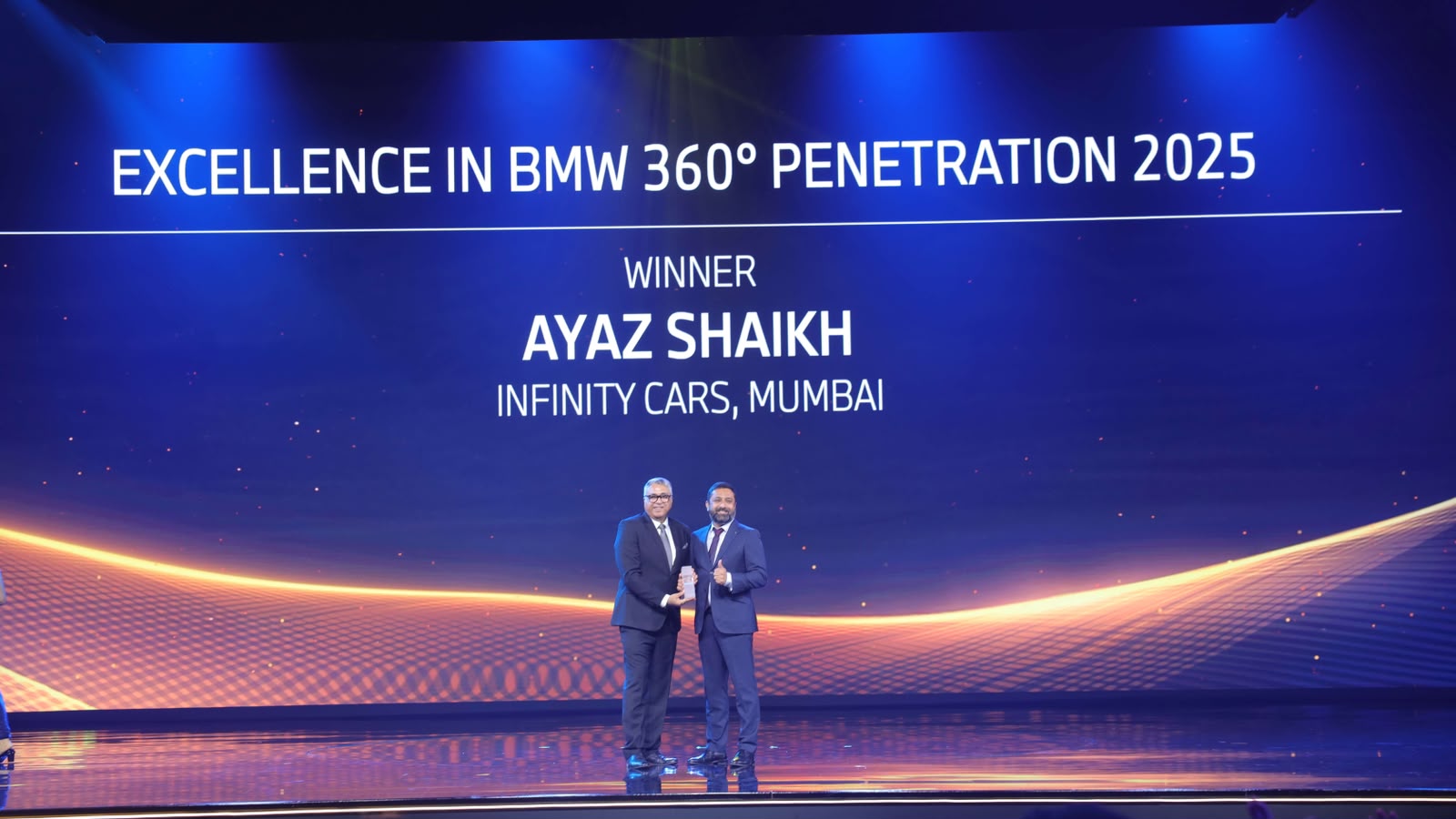 Excellence in BMW 360° Penetration 2025 – Ayaz Shaikh (Chief Executive Officer – Infinity Cars)