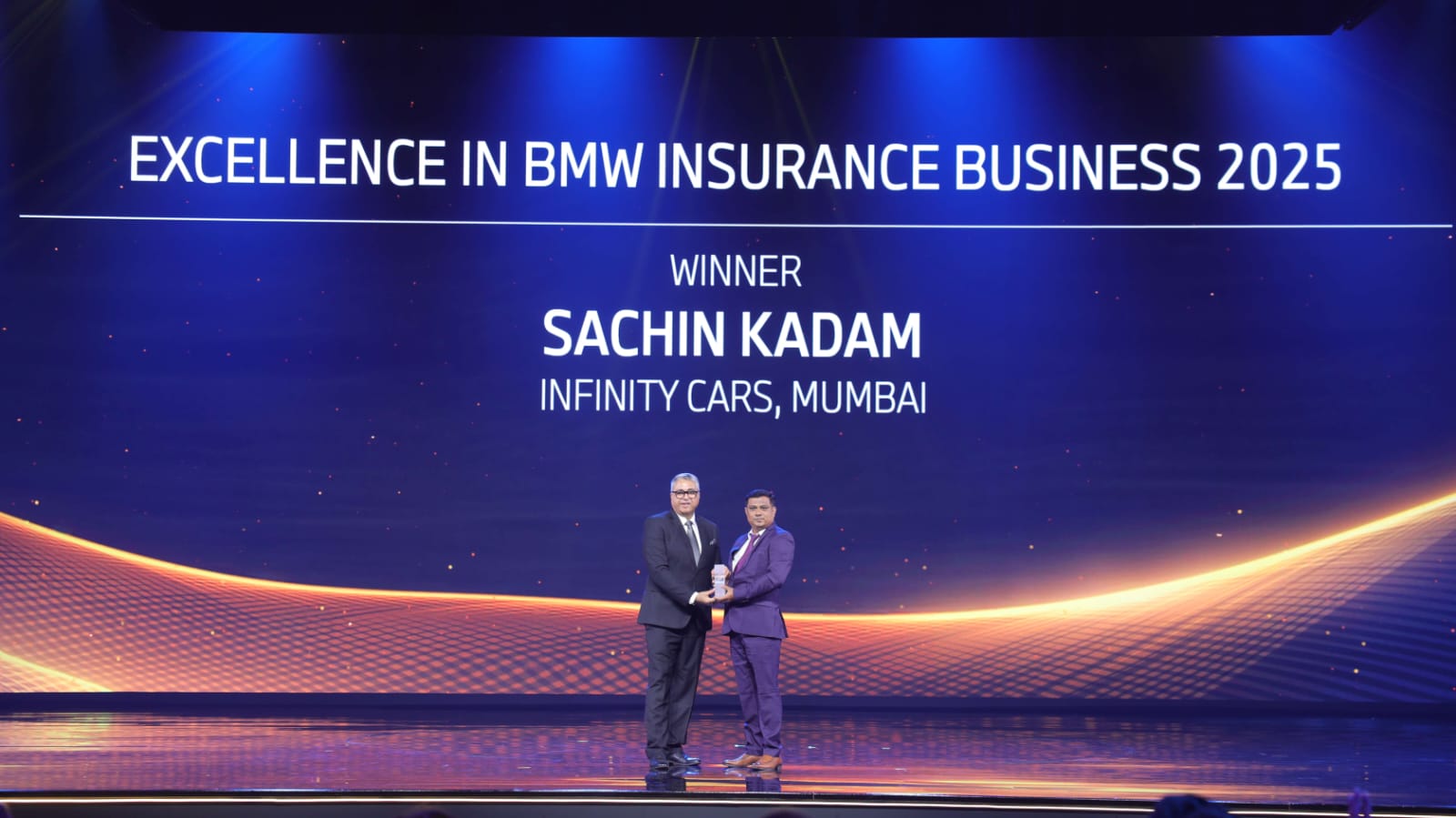 Excellence in BMW Insurance Business 2025 – Sachin Kadam (General Manager – Infinity Cars)