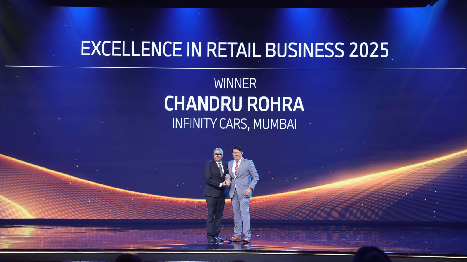 Excellence in Retail Business 2025 – Chandru Rohra (General Manager – Infinity Cars)