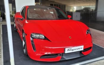 porsche Taycan Turbo Red Preowned thumbnails